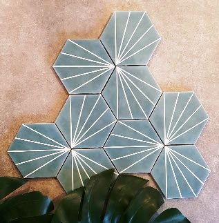 hexagon pattern tiles Sydney Australia